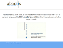 Tablet Screenshot of abacusdesign.net